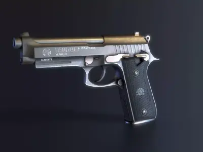 Taurus PT100 AF Low-poly 3D model