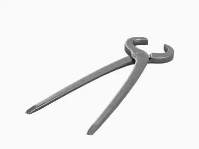 Tongs Pliers 03 Low-poly 3D model