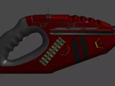 Sci fi heavy pistol 3D model