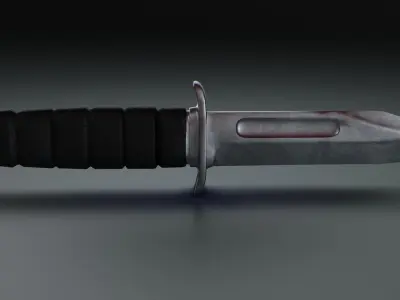 Kabar Combat Knife  Low-poly 3D model