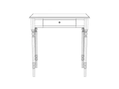 Classic Cozy Table 3D model