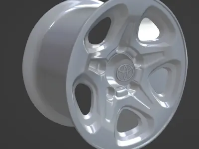 Toyota land cruiser   wheel Low-poly 3D model