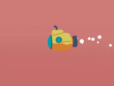 Toony Series - Tiny Submarine - Included propeller animation Low-poly 3D model