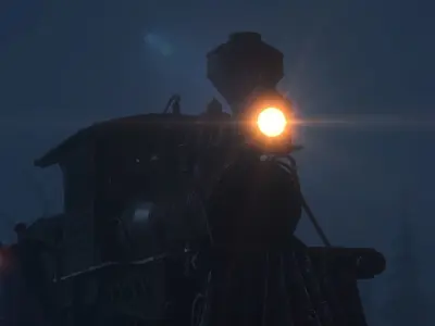 Death Train Low-poly 3D model