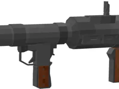 Low Poly Rpg-7 Low-poly 3D model