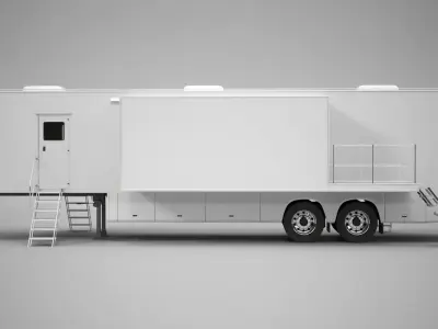 Exhibition Semi Trailer 3D model