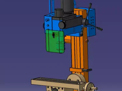 Small bench drill model 3D model