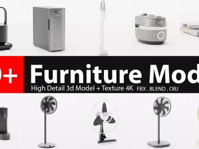 Interior Furniture Set vol 21 Free 3D model