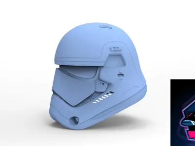 Stormtrooper First Order Helmet ready to 3dprint 3D model