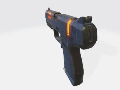 scifi pistol 3D model