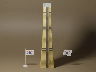 63 Building Seoul Korea 3D model