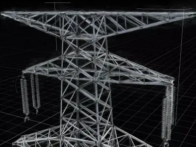 Electrical Tower Gaussian splatting 3D model