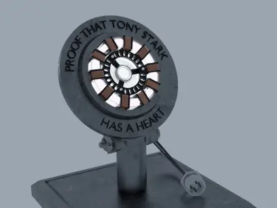 proof that ironman has a heart by TanKomet 3D model