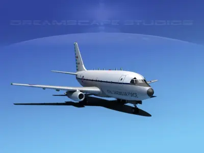 Boeing T-43 RCAF Military Jet 3D model