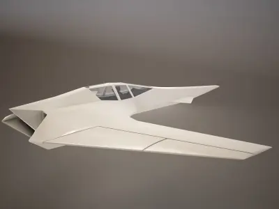 HD Spaceship 3D model