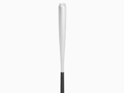 Steel Baseball Bat Set Low-poly 3D model