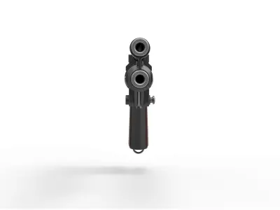 Blaster Pistol of Boba Fett from The Mandalorian TV series 3D model