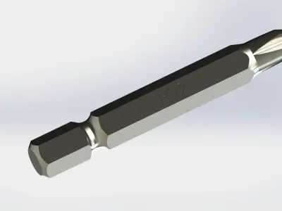 Screwdriver bit PH2 3D model