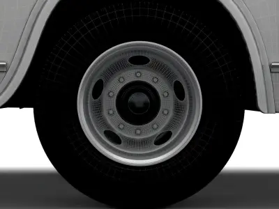 Generic Old Bus wheel 3D model