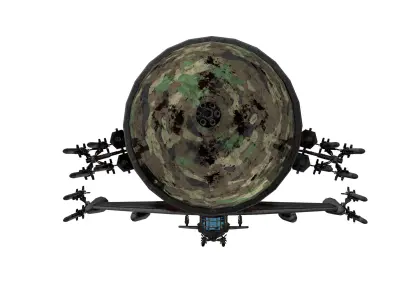 War Zeppelin - Medium Sized Free low-poly 3D model