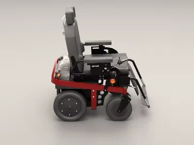 Modern Electric Wheelchair - Low Poly PBR Game Ready Low-poly 3D model