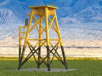 Offshore Support Framework 3D model
