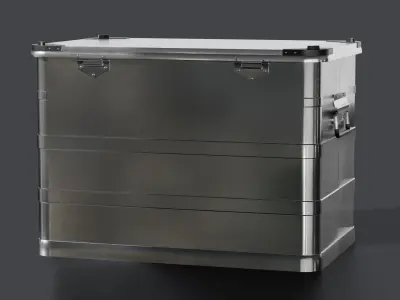 Aluminum Container 003 M 3D model