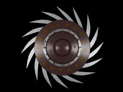 Shield Low-poly 3D model purchase