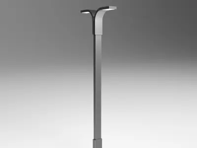 Pack Of Modern Street Lamps Free low-poly 3D model
