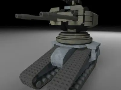 Drone Tanks Low-poly 3D model