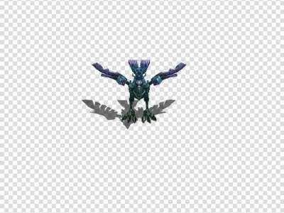Organ bird   game bird   Low-poly 3D model