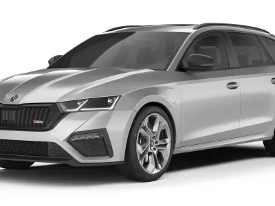 Skoda Octavia Combi RS  2020 3D model
