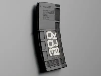 PMAG 30 AR 300 BLK Gen M3 Low-poly 3D model