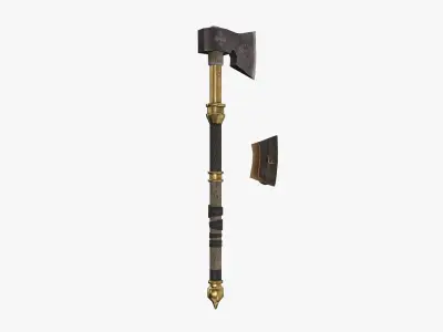 Axe GameReady Low-poly 3D model