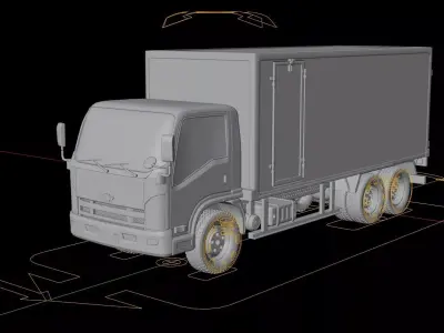 Chevrolet NQR 75L Box Truck 3D model