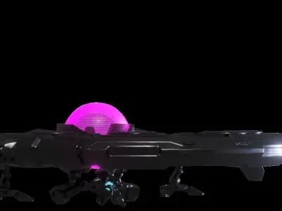 alien ships Free 3D model