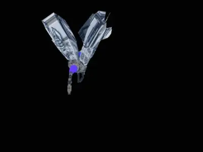 Bird Mecha Robotto Low-poly 3D model