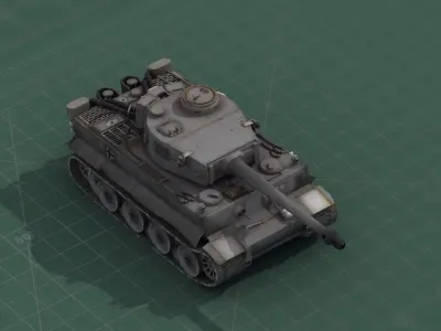 Panzer VI Tiger Tank 3D model