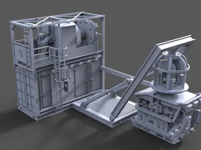 ROV UNIT Container LARS 3D print model