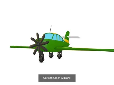 Lowpoly Airplanes Set toy airplane 3D Model Collection
