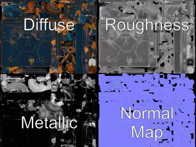 Antique Nautical Instrument model pack Low-poly 3D model