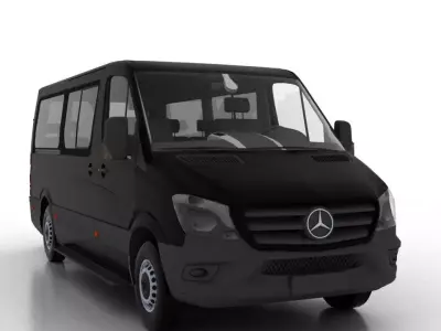 Mercedes Benz Sprinter L2H1 2015 Passenger EU 3D model