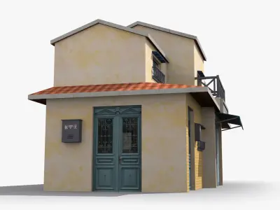 Japanese House x15 Low-poly 3D model purchase