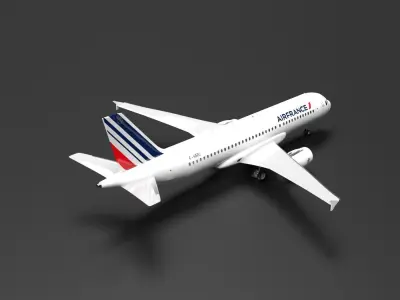 Airbus A320  AirFrance Livery 3D model