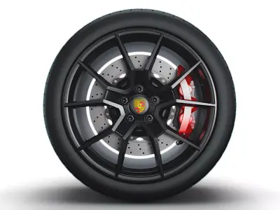 Porsche Taycan GT wheel 3D model