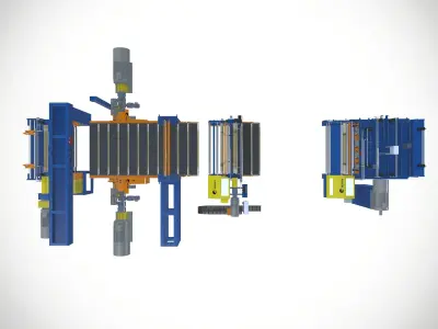 Fagor Metal Coil Slitting Line 3D model