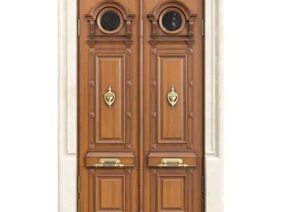 Entrance classic door 106 3D model