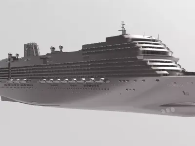 MS Rotterdam Holland Americas brand new cruise ship 2021 3D print model