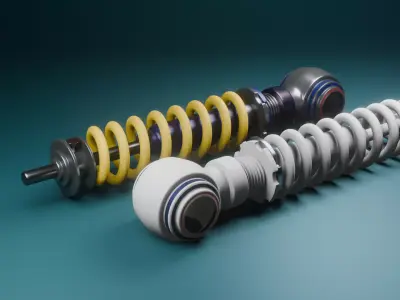  Motorcycle  SUSPENSION Free 3D model