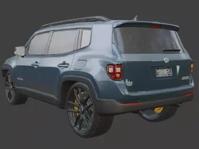 jeep animation 3D model